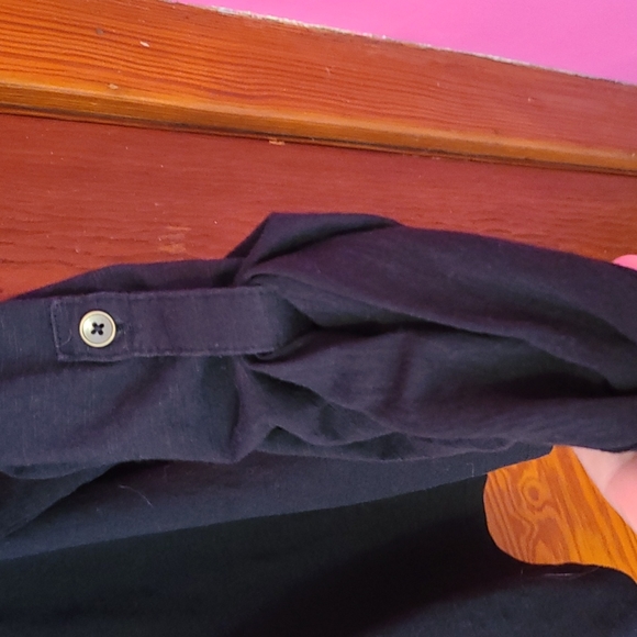 Faded Glory Black Button Down Blouse Size 2X (18-20) - Picture 4 of 5